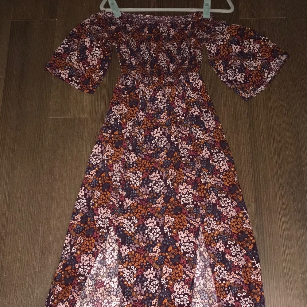 Floral off the shoulder dress